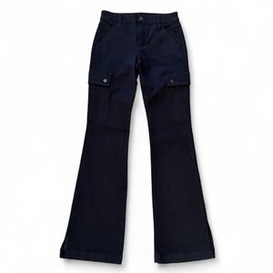 NWOT Joe's Women's The Frankie Bootcut Cargo Black Pants Size 25‎ Jeans